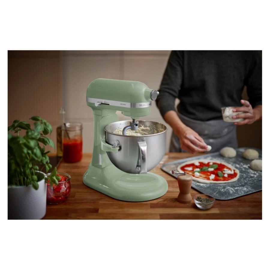 Миксер планетарный KitchenAid Artisan, подъемная чаша 5,6 л, 3 насадки, 5KSM60SPXEPT, фисташковый