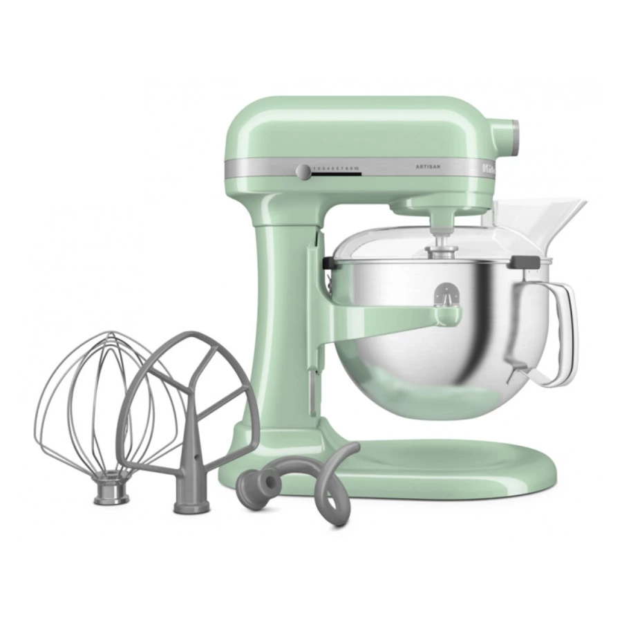 Миксер планетарный KitchenAid Artisan, подъемная чаша 5,6 л, 3 насадки, 5KSM60SPXEPT, фисташковый