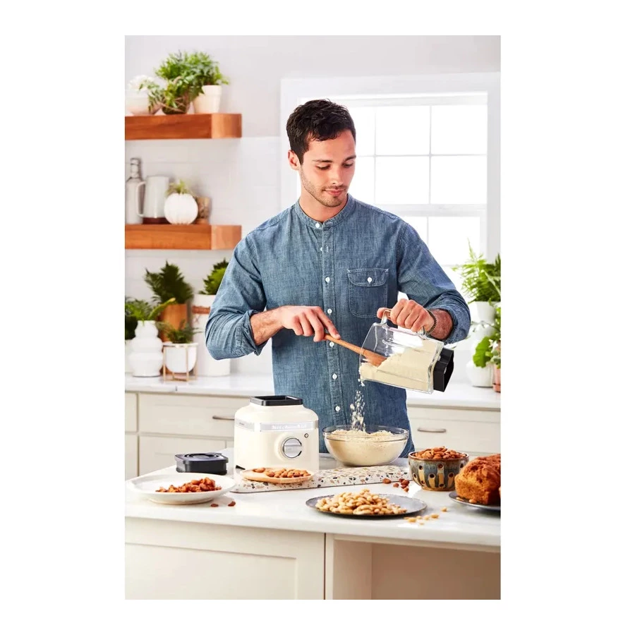 Блендер стационарный KitchenAid Artisan K400, стеклянный стакан 1,4 л, 5KSB4026EMH, молочный коктейл