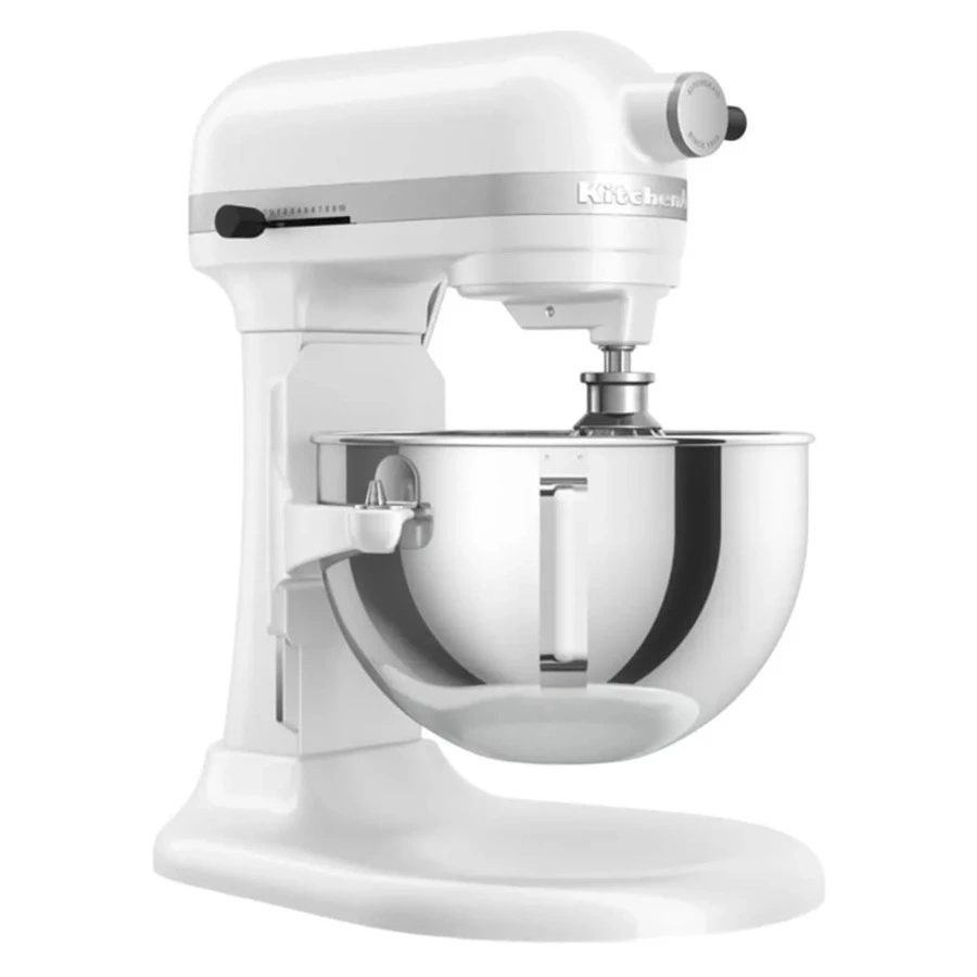 Миксер планетарный с подъемной чашей 5,2 л KitchenAid Heavy Duty 5KSM55SXXEWH, белый
