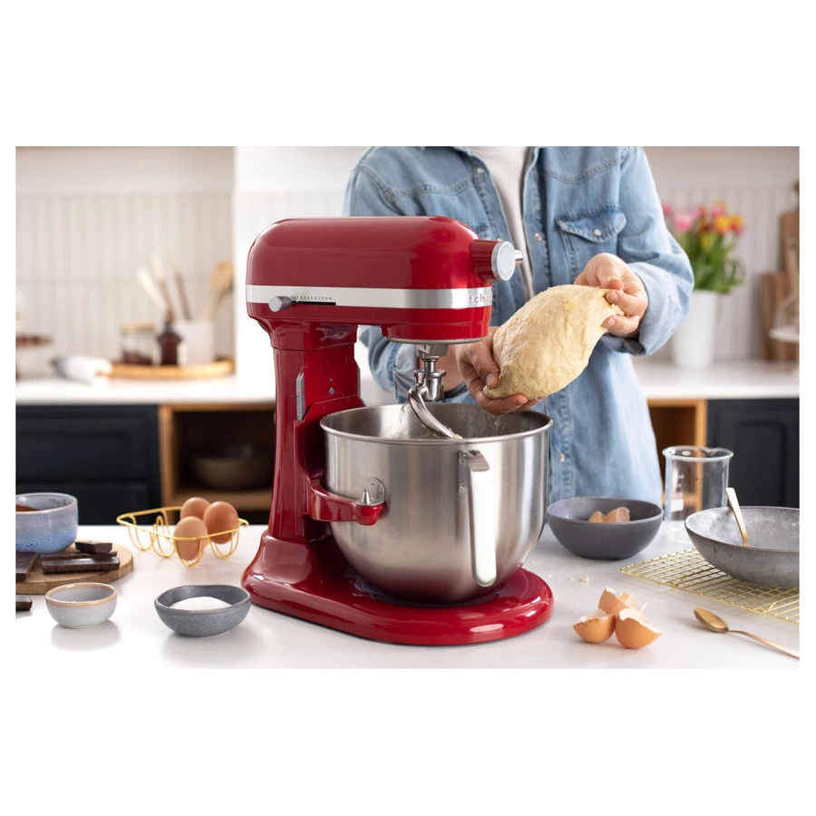 Миксер планетарный с подъемной чашей 6,6 л KitchenAid Heavy Duty 5KSM70JPXEER, красный