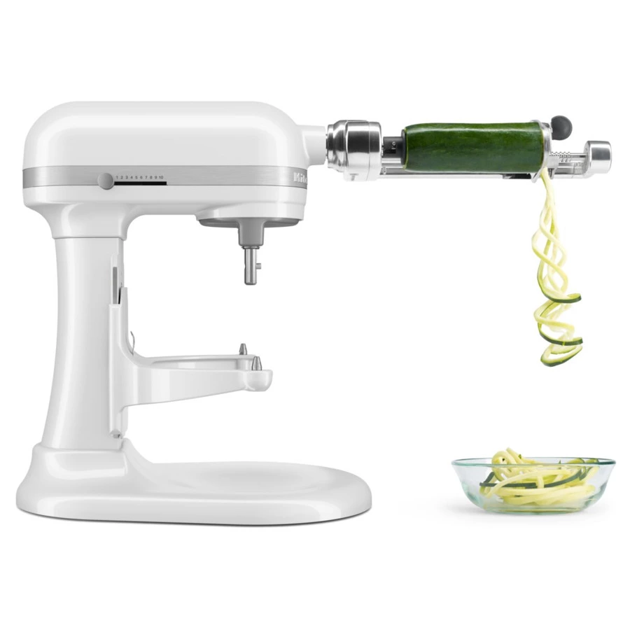 Миксер планетарный с подъемной чашей 6,6 л KitchenAid Heavy Duty 5KSM70JPXEWH, белый