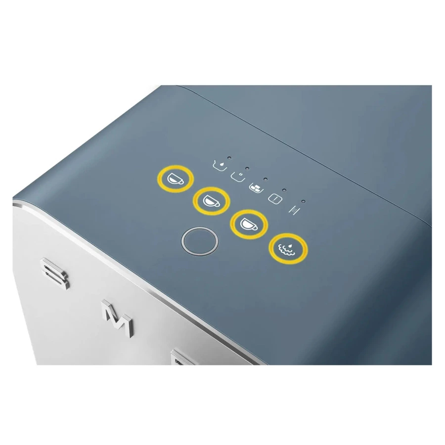 Кофемашина автоматическая SMEG BCC12SBMEU Collezione с капучинатором, синий шторм