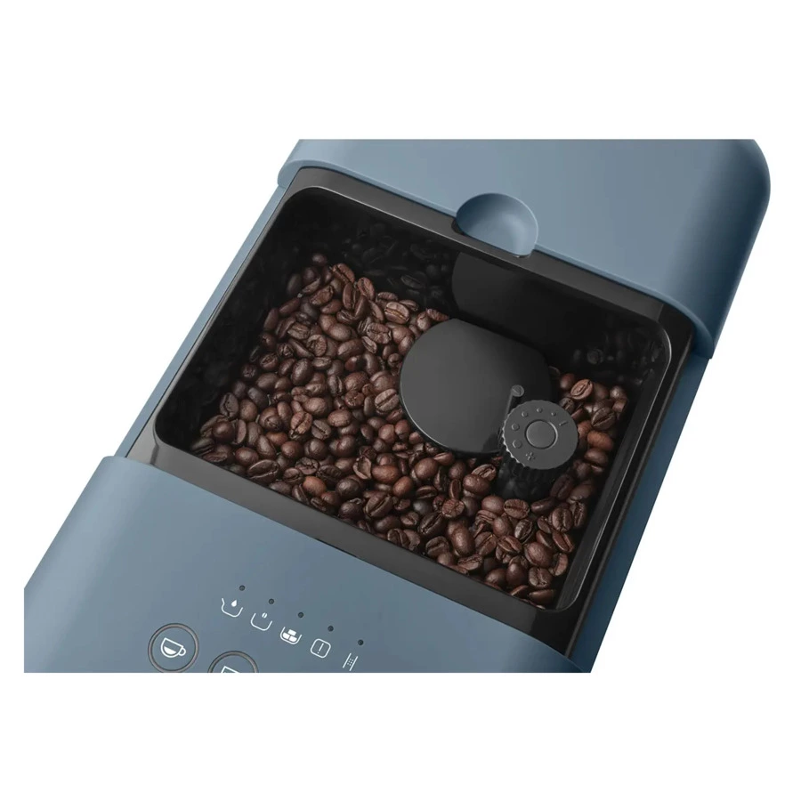 Кофемашина автоматическая SMEG BCC12SBMEU Collezione с капучинатором, синий шторм
