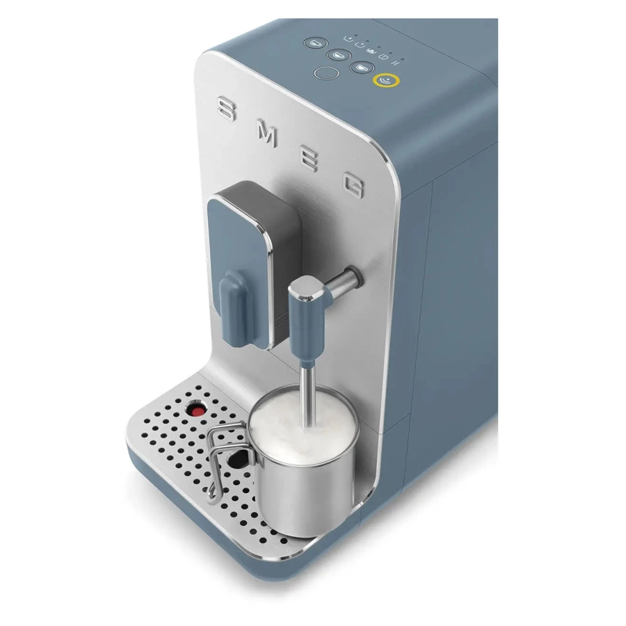 Кофемашина автоматическая SMEG BCC12SBMEU Collezione с капучинатором, синий шторм