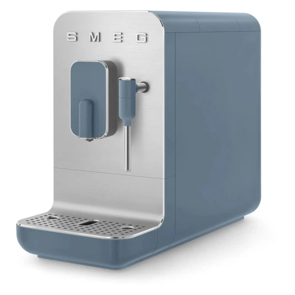 Кофемашина автоматическая SMEG BCC12SBMEU Collezione с капучинатором, синий шторм