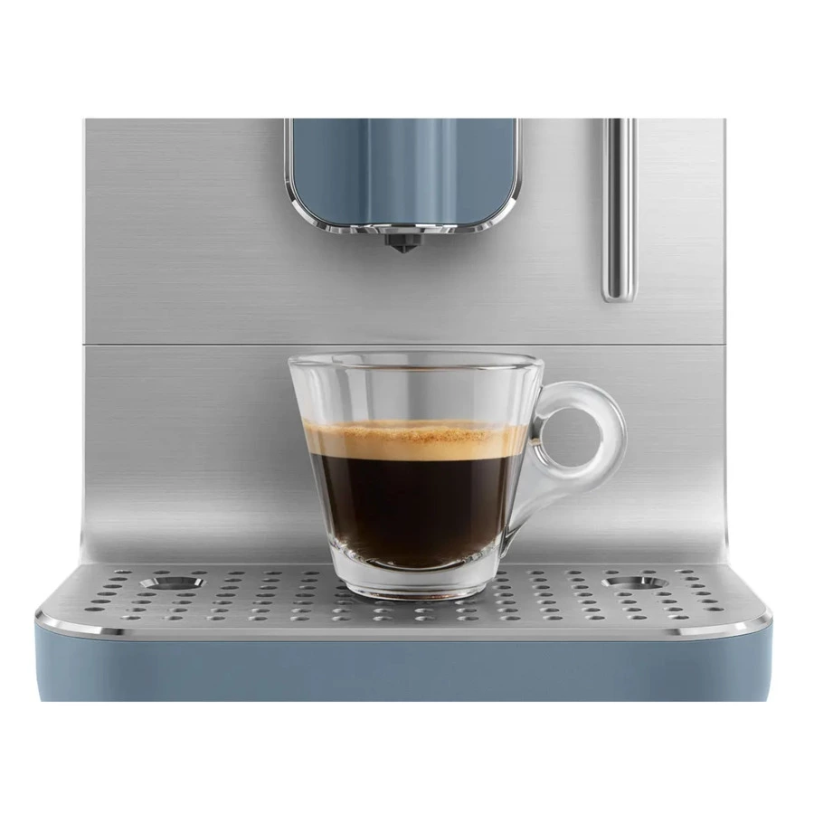 Кофемашина автоматическая SMEG BCC12SBMEU Collezione с капучинатором, синий шторм