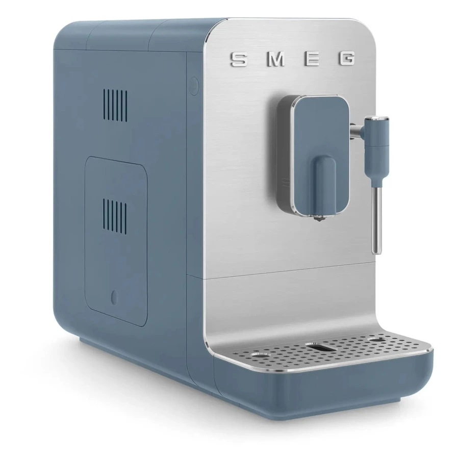 Кофемашина автоматическая SMEG BCC12SBMEU Collezione с капучинатором, синий шторм