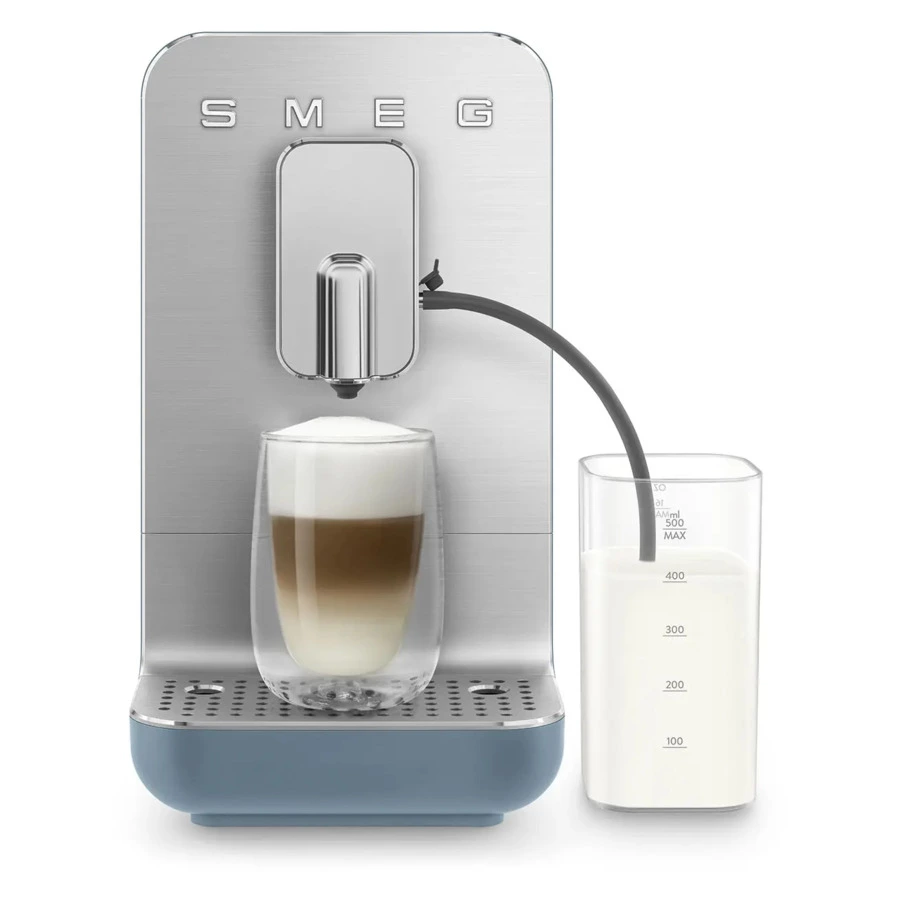Кофемашина автоматическая SMEG BCC13SBMEU Collezione  с молочной системой, синий шторм
