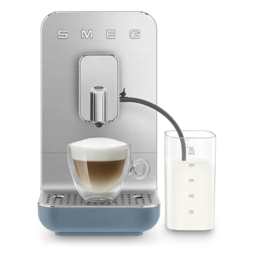 Кофемашина автоматическая SMEG BCC13SBMEU Collezione  с молочной системой, синий шторм