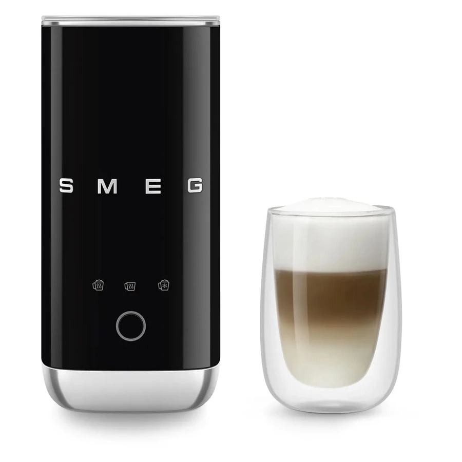 Вспениватель молока SMEG MFF02BLEU 500 Вт, до 120 мл пены, черный