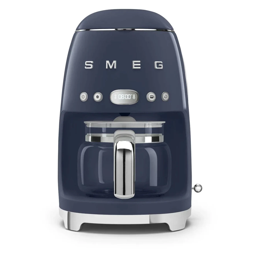 Капельная кофеварка SMEG DCF02NBEU 1050 Вт, кувшин 1,25 л, с подогревом, темно-синий (Navy Blue)