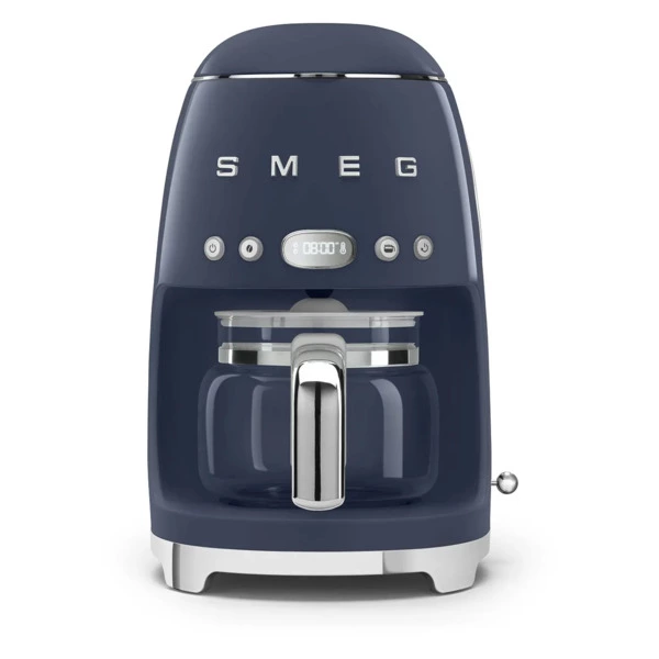 Капельная кофеварка SMEG DCF02NBEU 1050 Вт, кувшин 1,25 л, с подогревом, темно-синий (Navy Blue)