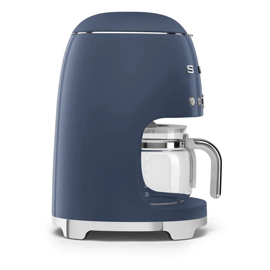 Капельная кофеварка SMEG DCF02NBEU 1050 Вт, кувшин 1,25 л, с подогревом, темно-синий (Navy Blue)