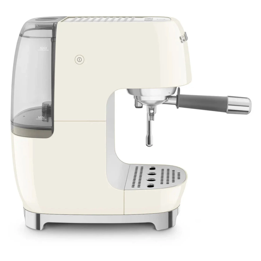 Кофемашина-эспрессо рожковая SMEG ECF03CREU, литой алюминий, кремовая