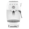 Кофемашина-эспрессо рожковая SMEG ECF03WHEU, литой алюминий, белая