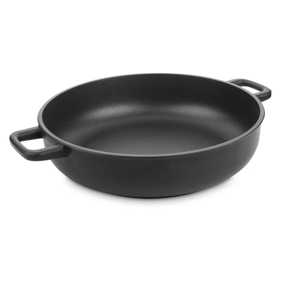 Сотейник антипригарный с двумя ручками OLYMPIA Supreme 4,6 л, Д28хН7,5 см, алюминий литой с титаном