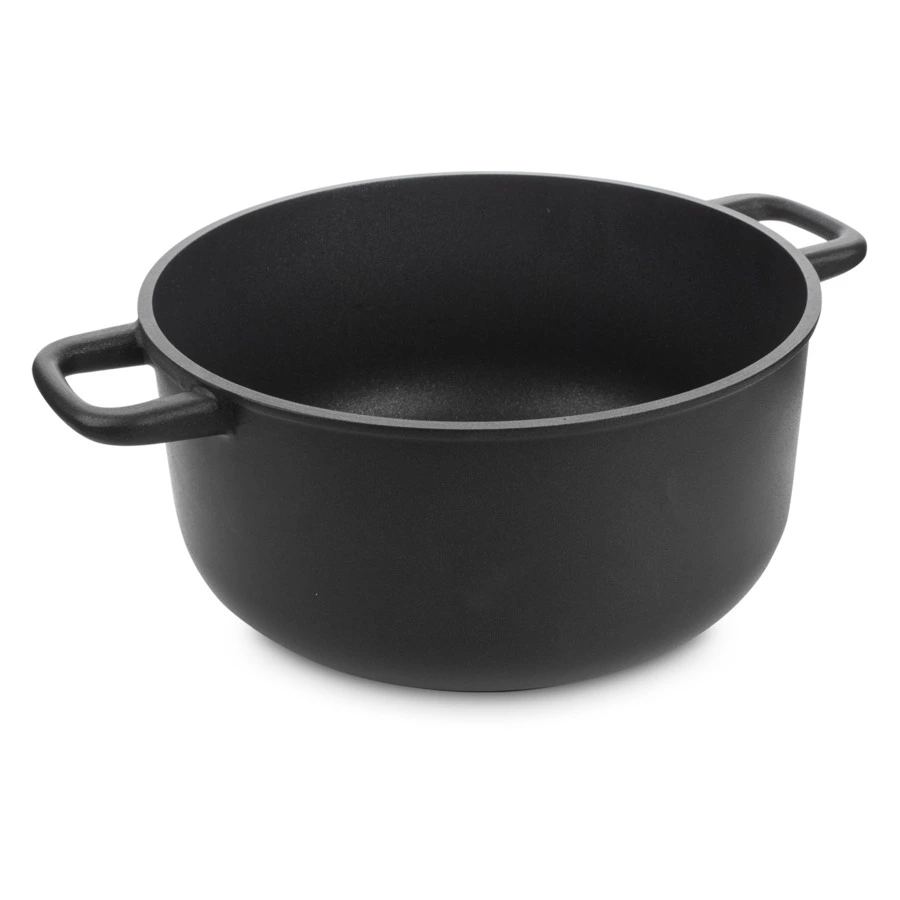 Кастрюля антипригарная OLYMPIA Supreme, 5,3 л,  Д24хН12,5 см, алюминий литой с титаном