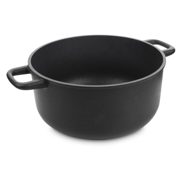 Кастрюля антипригарная OLYMPIA Supreme, 5,3 л,  Д24хН12,5 см, алюминий литой с титаном