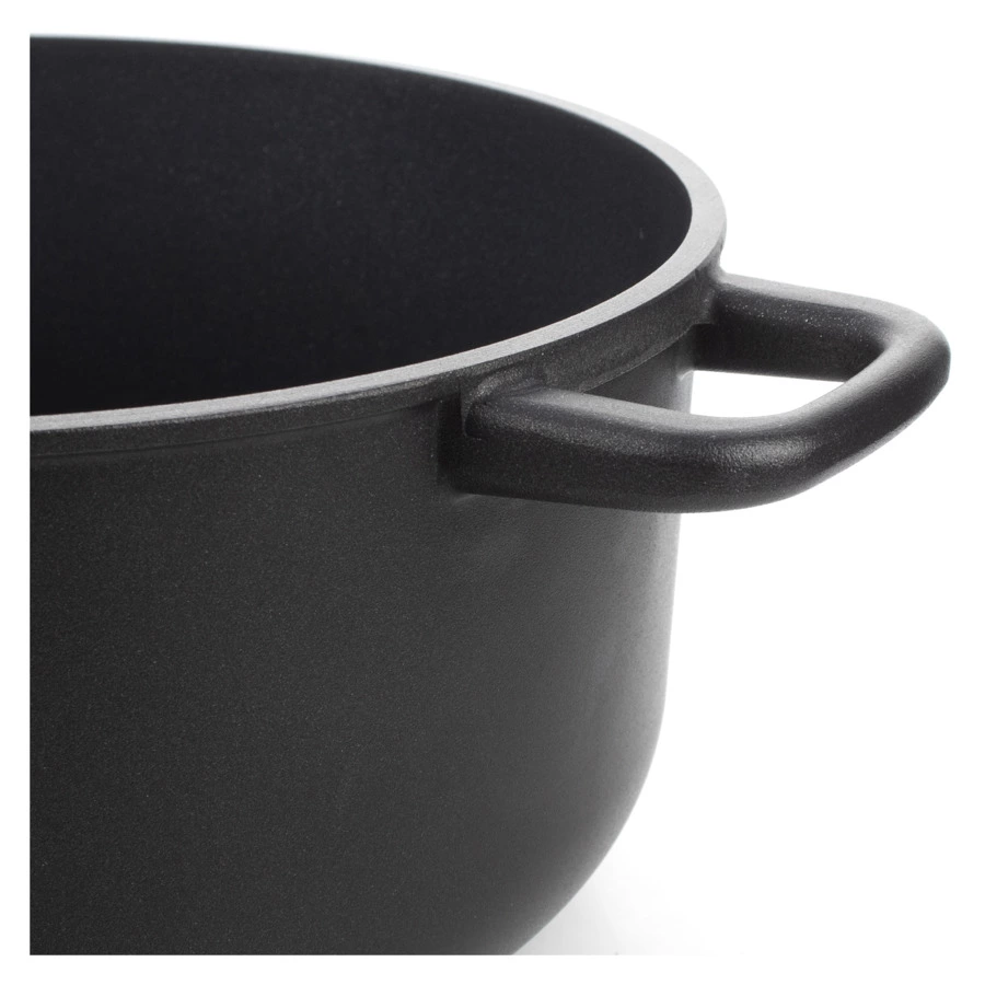 Кастрюля антипригарная OLYMPIA Supreme, 5,3 л,  Д24хН12,5 см, алюминий литой с титаном