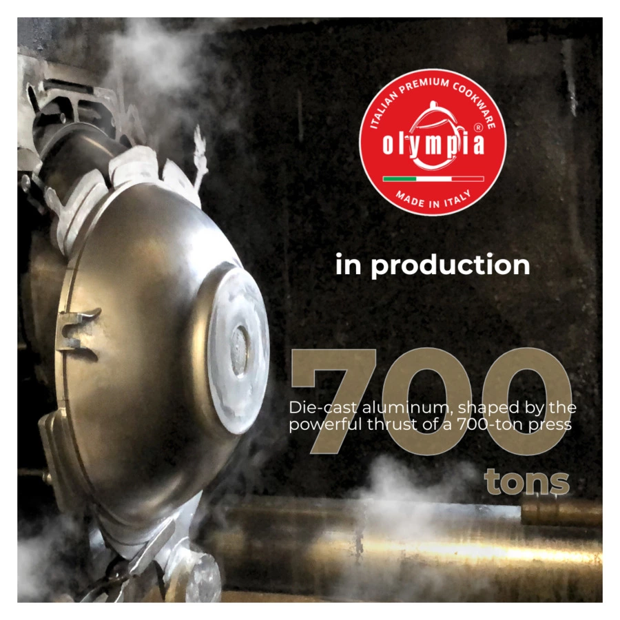 Сковорода блинная антипригарная OLYMPIA Hard Cook Fix, 24 см, алюминий литой