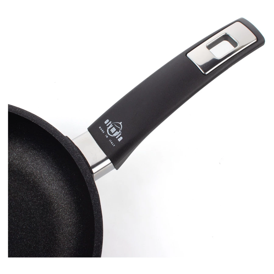 Сковорода индукционная с фиксированной ручкой OLYMPIA Diamant Plus, Д20хН4 см, алюминий литой