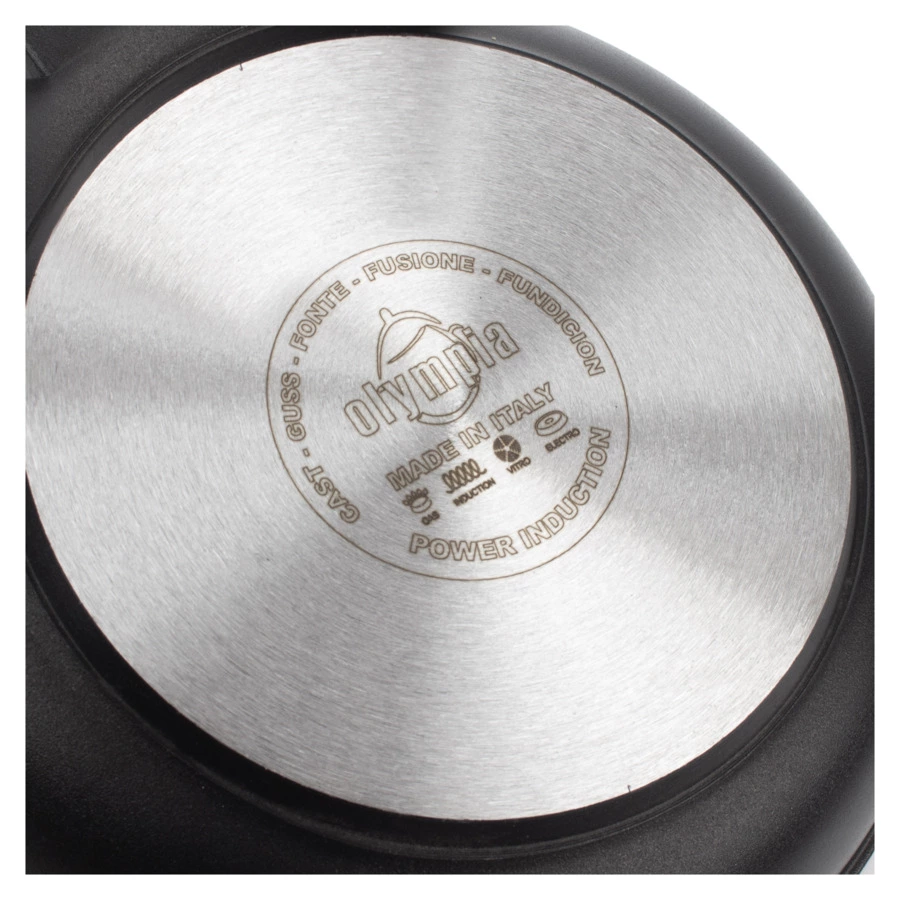 Сковорода индукционная с фиксированной ручкой OLYMPIA Diamant Plus, Д20хН4 см, алюминий литой
