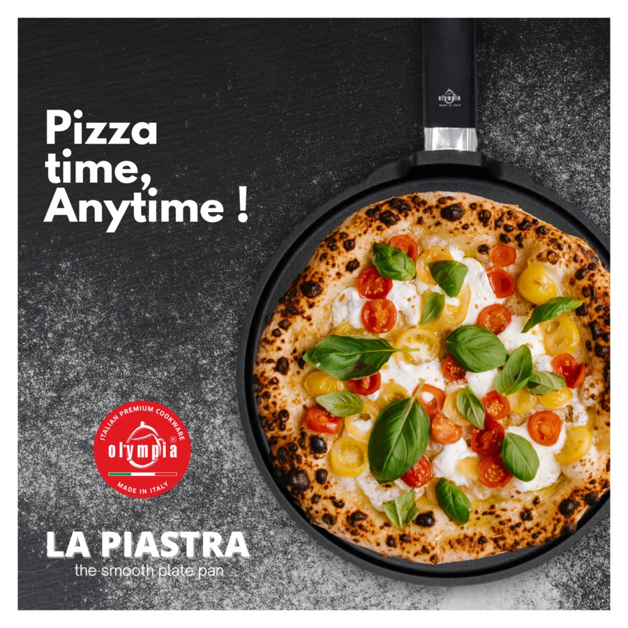 Сковорода индукционная с фиксированной ручкой OLYMPIA Diamant Plus, Д24хН4 см, алюминий литой