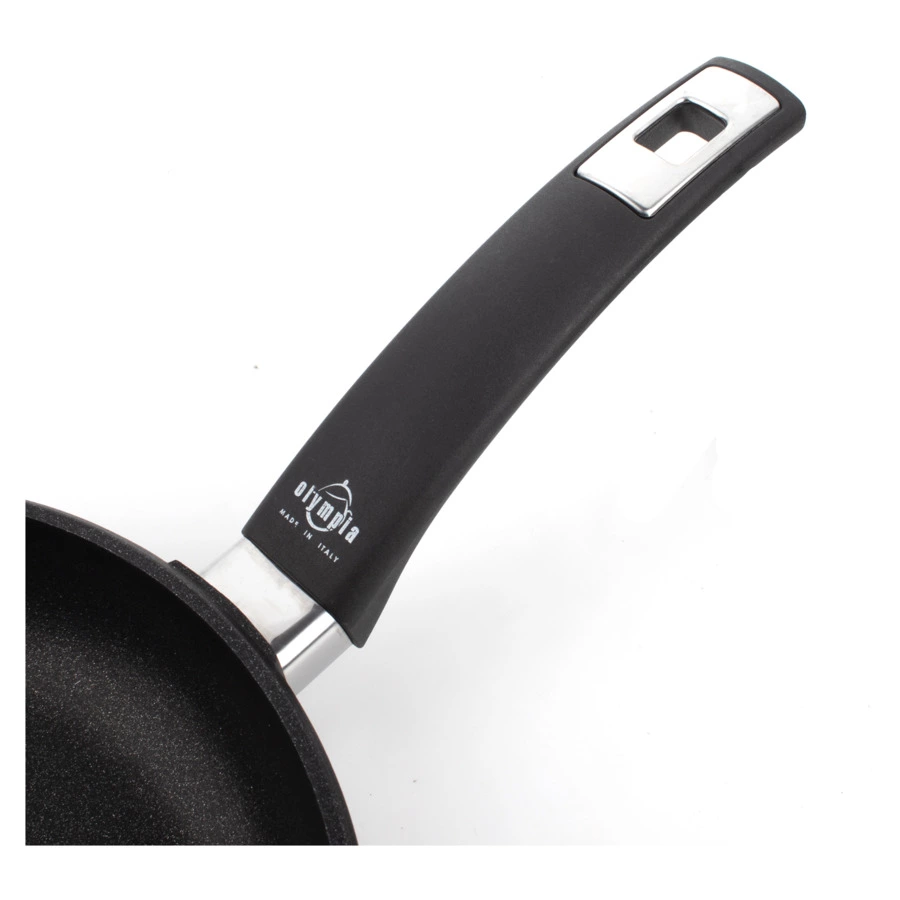 Сковорода индукционная с фиксированной ручкой OLYMPIA Diamant Plus, Д24хН4 см, алюминий литой