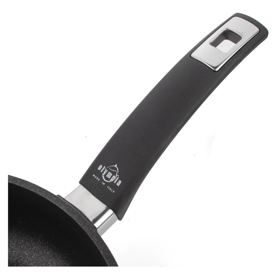 Сковорода индукционная с фиксированной ручкой OLYMPIA Diamant Plus, Д24хН7 см, алюминий литой