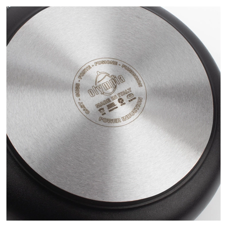 Сковорода индукционная с фиксированной ручкой OLYMPIA Diamant Plus, Д24хН7 см, алюминий литой