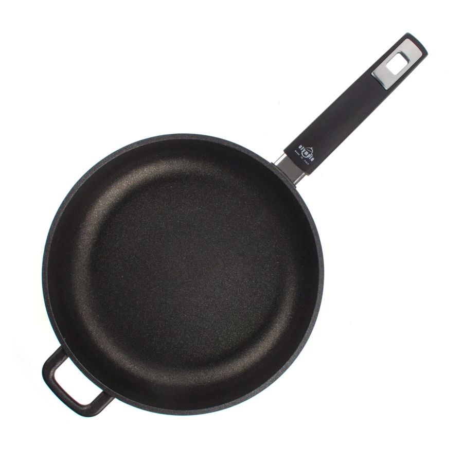 Сковорода индукционная с фиксированной ручкой OLYMPIA Diamant Plus, Д28хН7 см, алюминий литой