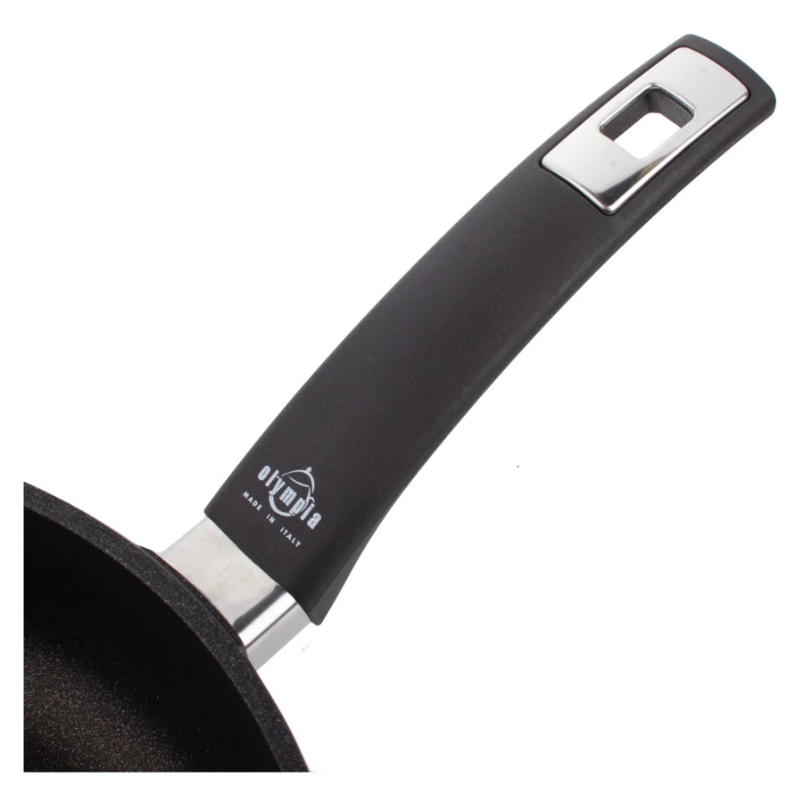 Сковорода индукционная с фиксированной ручкой OLYMPIA Diamant Plus, Д28хН7 см, алюминий литой