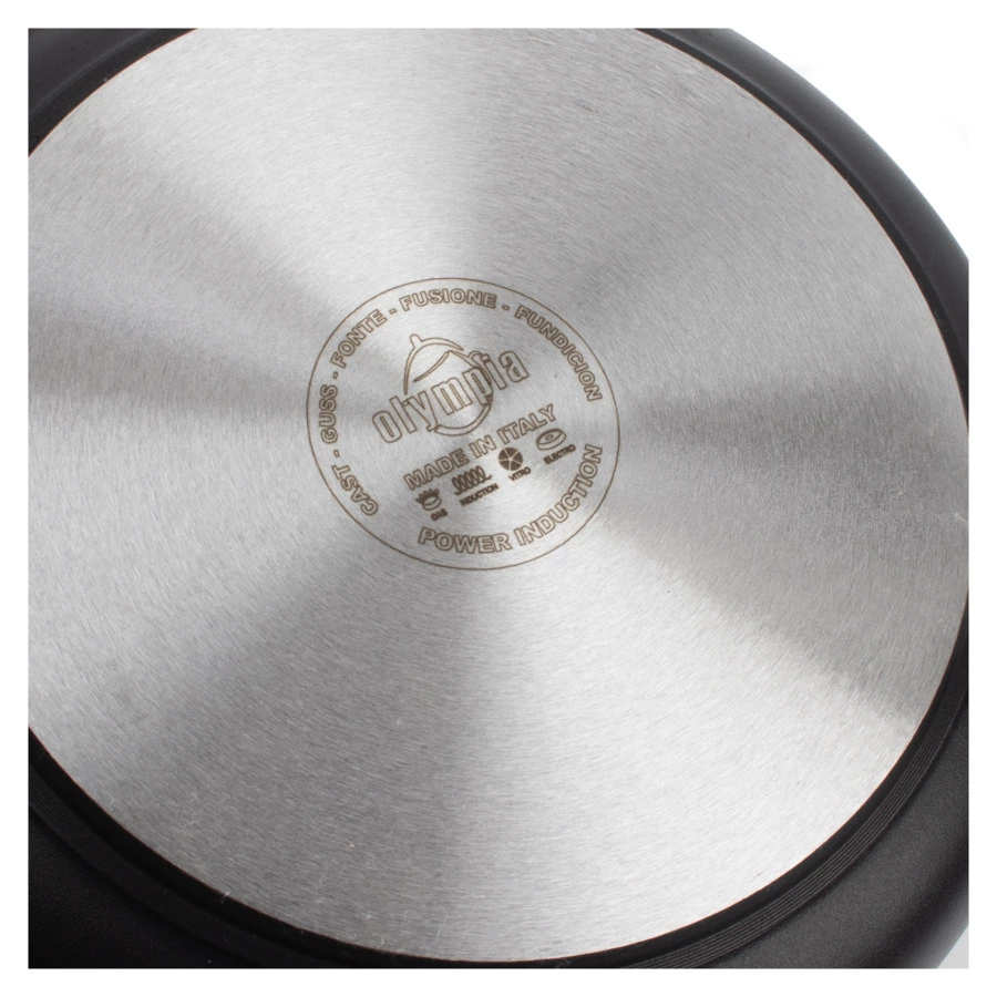 Сковорода индукционная с фиксированной ручкой OLYMPIA Diamant Plus, Д28хН7 см, алюминий литой