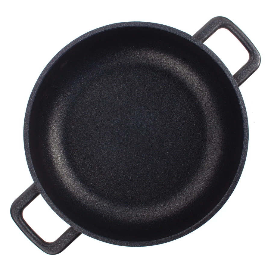 Сотейник индукционный с двумя ручками OLYMPIA Diamant Plus 3,3 л, Д24хН7,5 см, алюминий литой