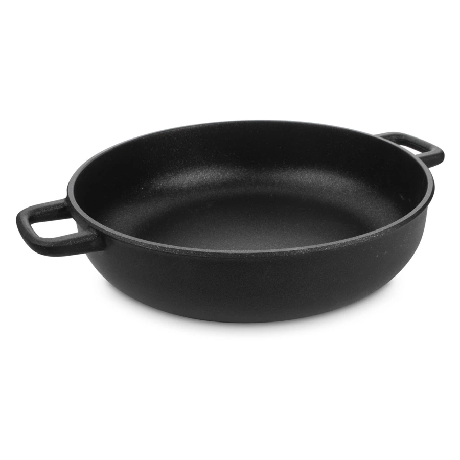 Сотейник индукционный с двумя ручками OLYMPIA Diamant Plus 4,6 л, Д28хН7,5 см, алюминий литой