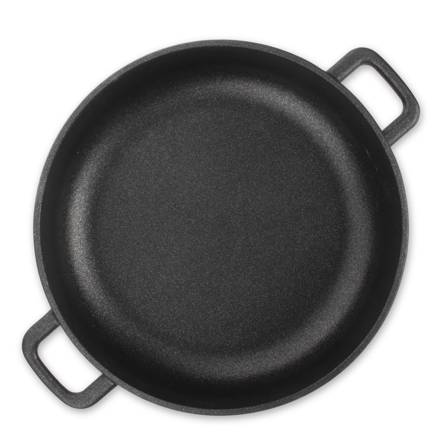 Сотейник индукционный с двумя ручками OLYMPIA Diamant Plus 4,6 л, Д28хН7,5 см, алюминий литой