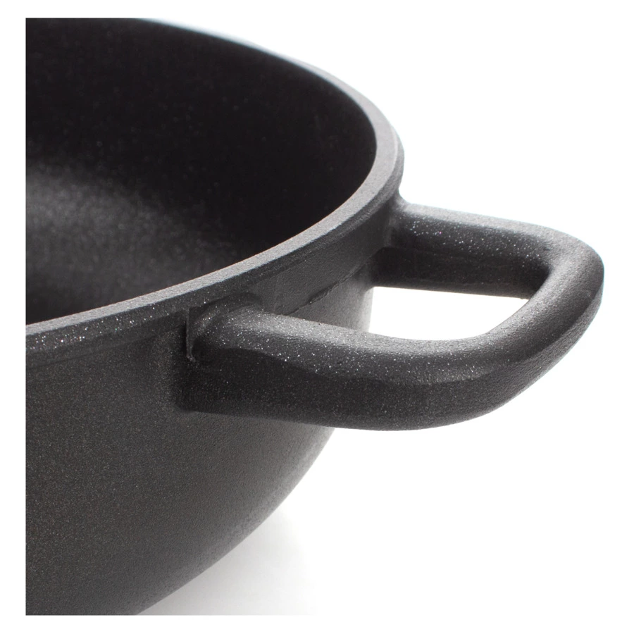 Сотейник индукционный с двумя ручками OLYMPIA Diamant Plus 4,6 л, Д28хН7,5 см, алюминий литой