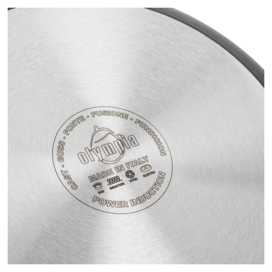 Сотейник индукционный с двумя ручками OLYMPIA Diamant Plus 4,6 л, Д28хН7,5 см, алюминий литой