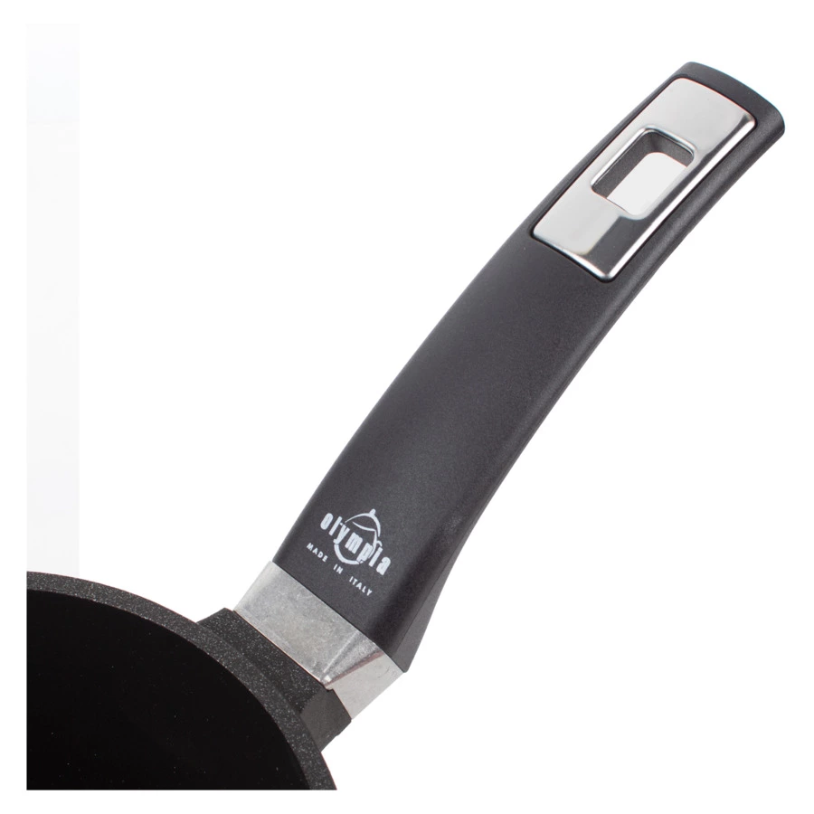 Ковш индукционный с фиксированной ручкой OLYMPIA Diamant Plus 1,9 л, Д16хН9,5 см, алюминий литой