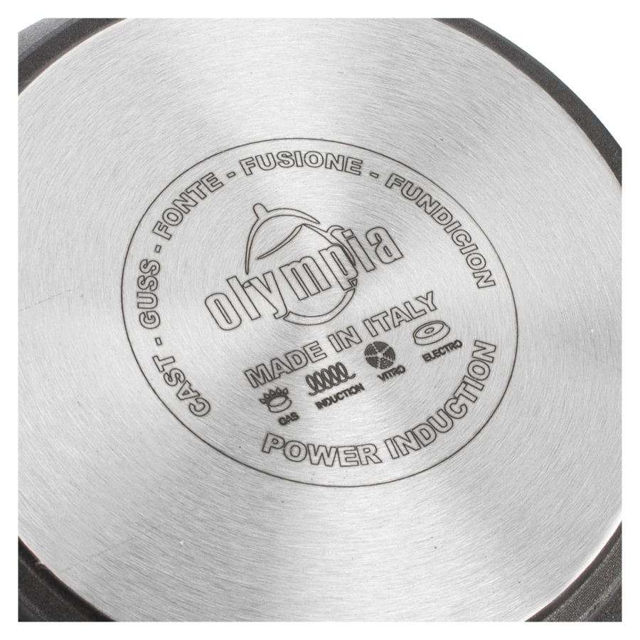 Ковш индукционный с фиксированной ручкой OLYMPIA Diamant Plus 1,9 л, Д16хН9,5 см, алюминий литой
