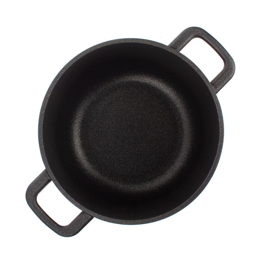 Кастрюля индукционная антипригарная OLYMPIA Diamant Plus 3,5 л, Д20хН12 см, алюминий литой