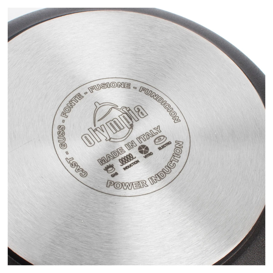 Кастрюля индукционная антипригарная OLYMPIA Diamant Plus 3,5 л, Д20хН12 см, алюминий литой