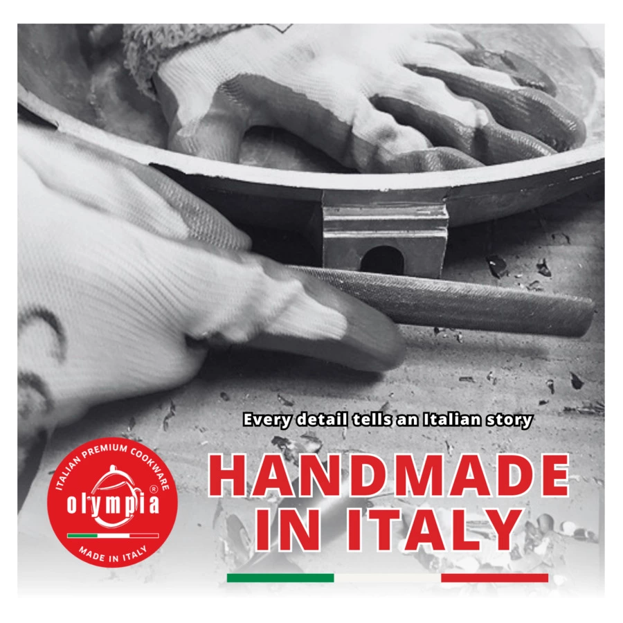 Кастрюля индукционная антипригарная OLYMPIA Diamant Plus 5,3 л, Д24хН12,5 см, алюминий литой