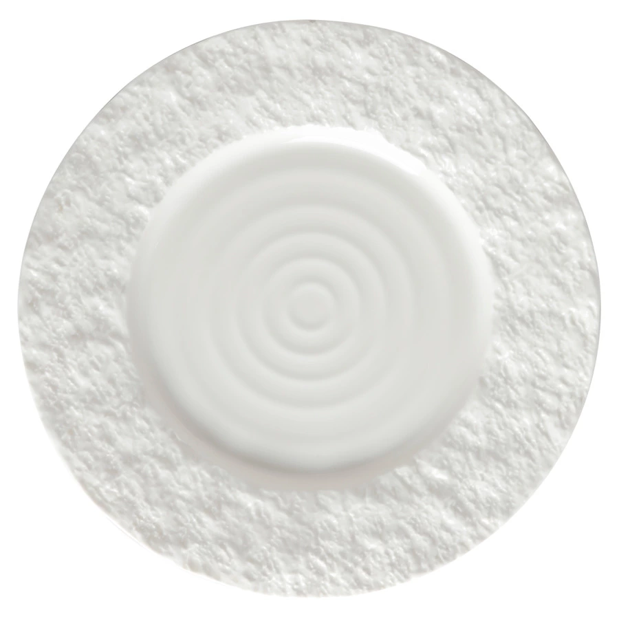 Тарелка закусочная HOME CHEF Era Centrum 23,5 см, фарфор, белая