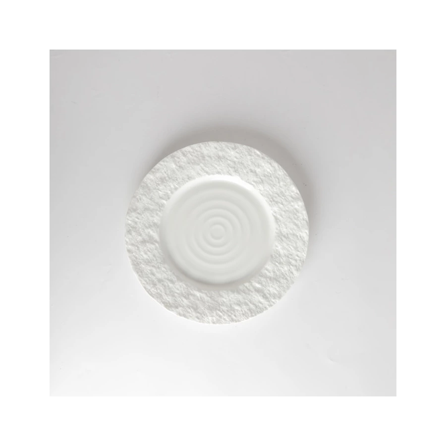 Тарелка десертная HOME CHEF Era Centrum 21 см, фарфор, белая