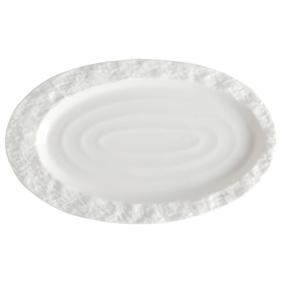 Блюдо овальное HOME CHEF Era Centrum 25х15 см, фарфор, белое