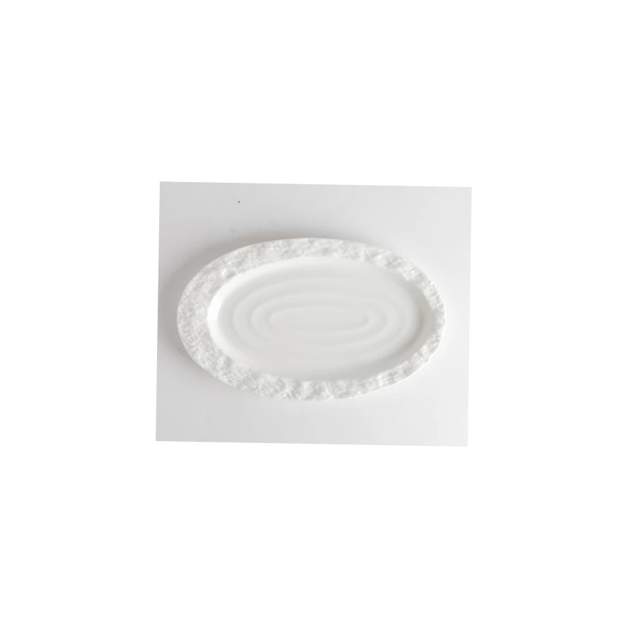 Блюдо овальное HOME CHEF Era Centrum 25х15 см, фарфор, белое