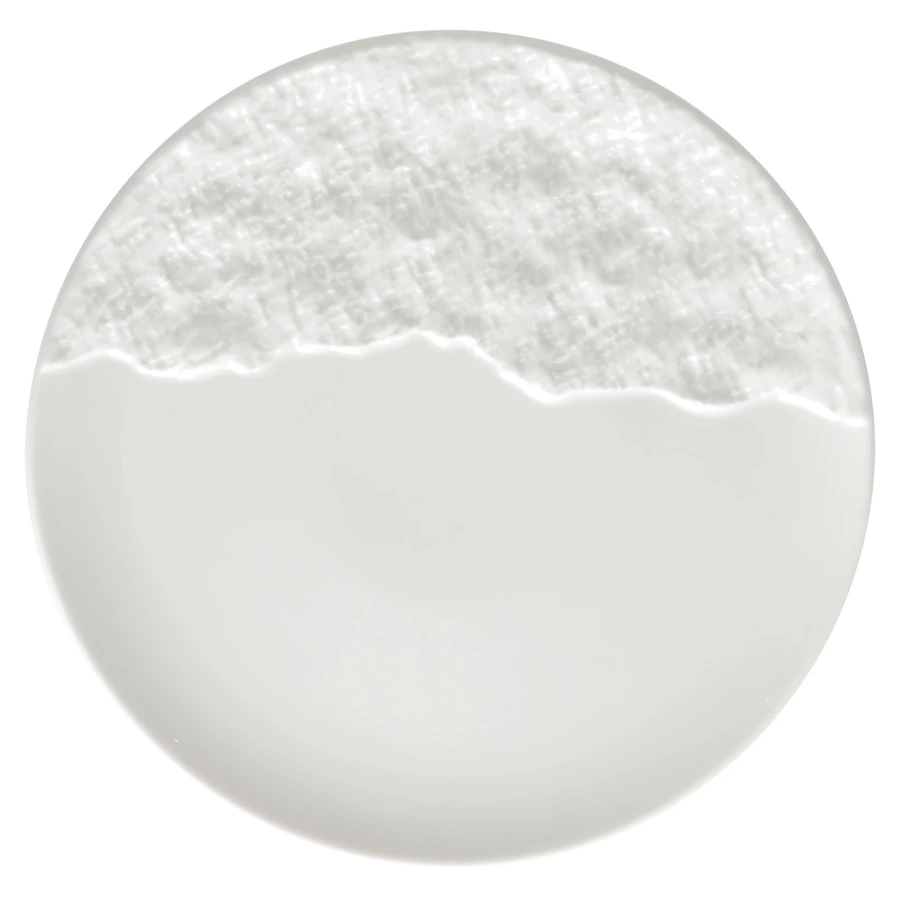 Тарелка десертная HOME CHEF Era Moon 20 см, фарфор, белая