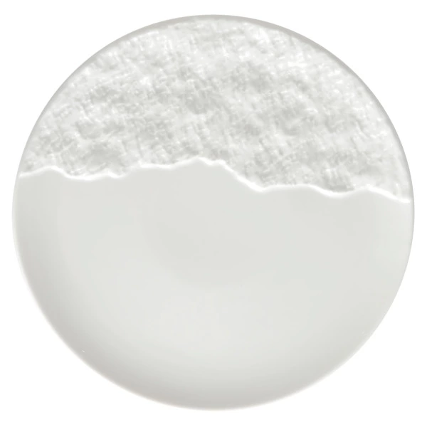 Тарелка десертная HOME CHEF Era Moon 20 см, фарфор, белая